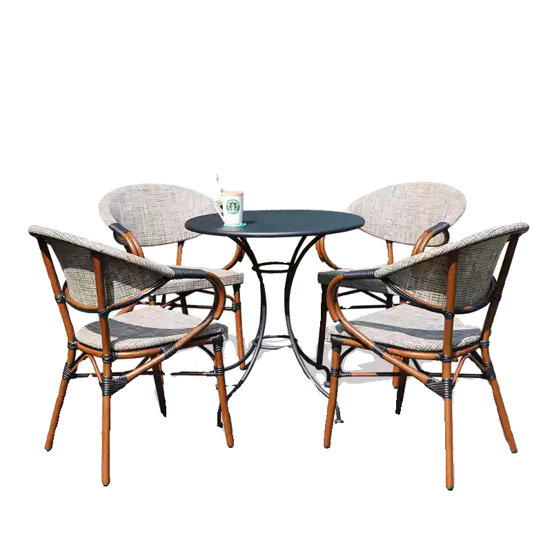 Starbucks-Style Outdoor Mesh Chair - Perfect for Backyard & Cafe Lounging - 图片 2