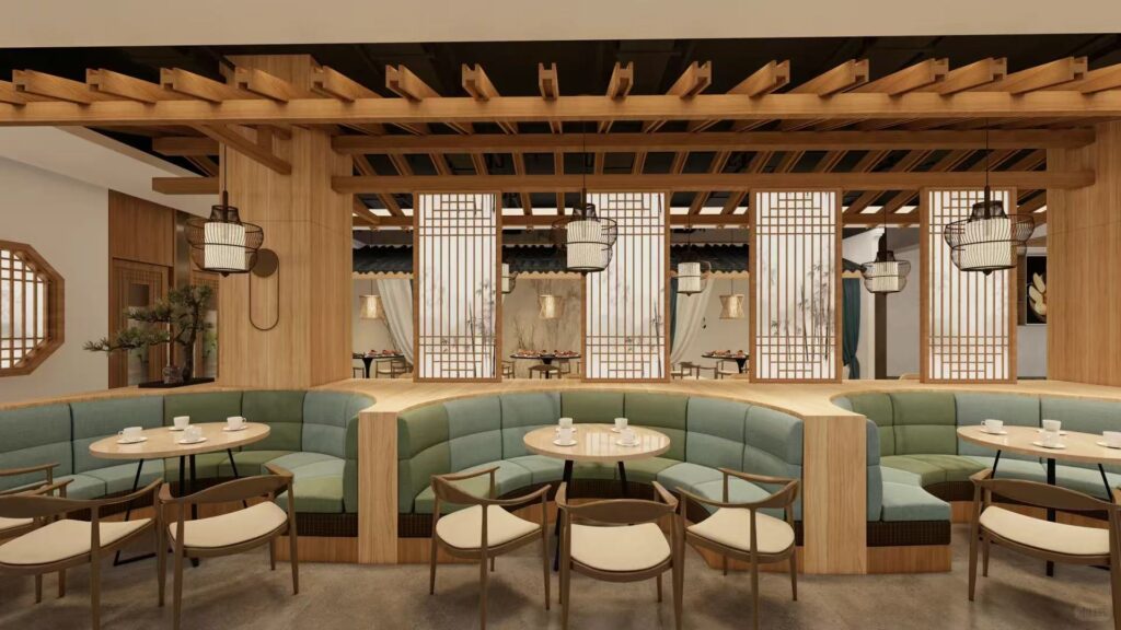 solid wood restaurant table and chair set