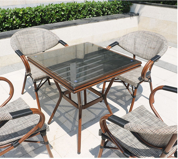 Starbucks-Style Outdoor Mesh Chair - Perfect for Backyard & Cafe Lounging - 图片 7