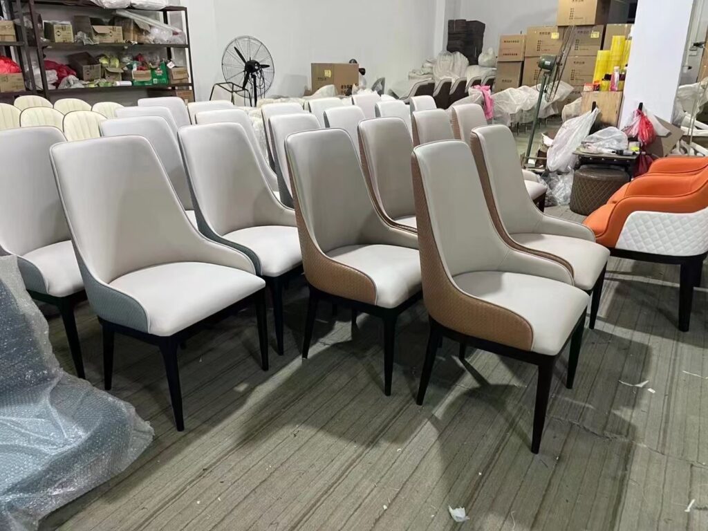leather dining chairs
